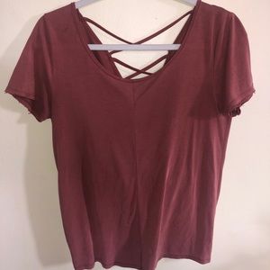 Abercrombie and Fitch cross back t-shirt